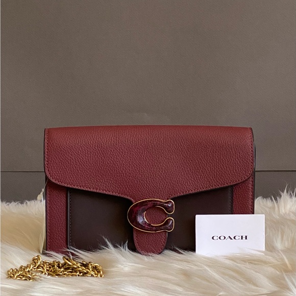 C4203 - Coach Tabby Chain Clutch in Colorblock with Snakeskin Detail - Picture 4 of 13